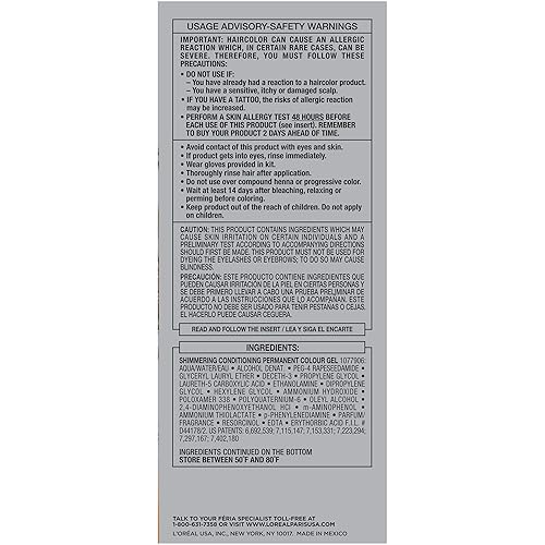 Miniatura 10 de L'Oreal Paris Feria - Tinte permanente multifacético y brillante, 60 Crystal Brown (castaño claro), paquete de 1