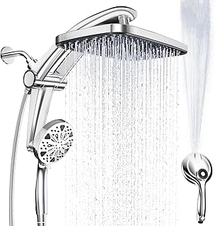 Rain Shower Head with Handheld High Pressure rainfall Shower Heads with ...