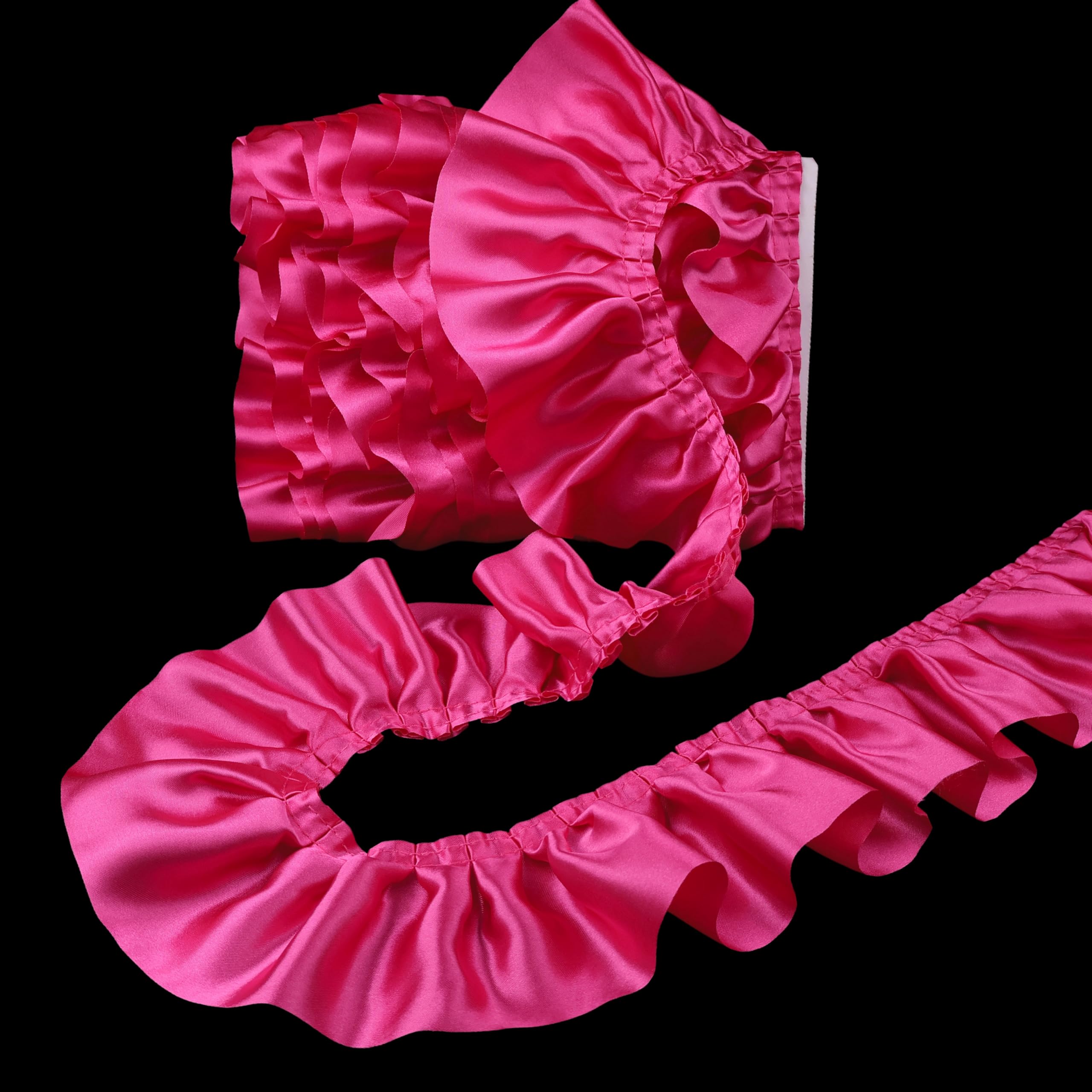 Amazon.com: Rose Ruffle Ribbon 3inch Wide Ruffle Trim Lace Craft