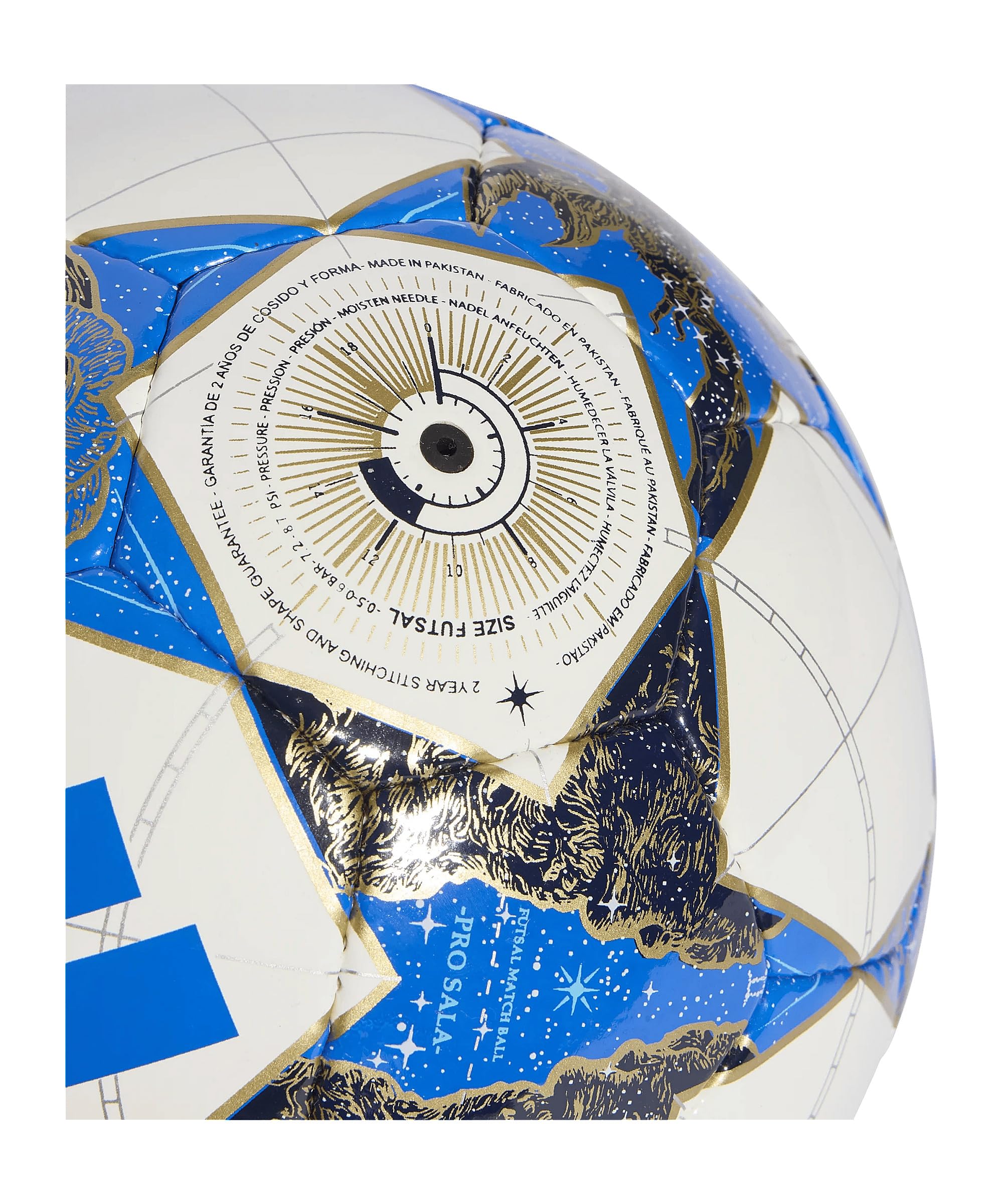 adidas UEFA Champions League Sala FIFA Quality Pro Ball JP1546 Ballon de Football, Blanc, 4 EU
