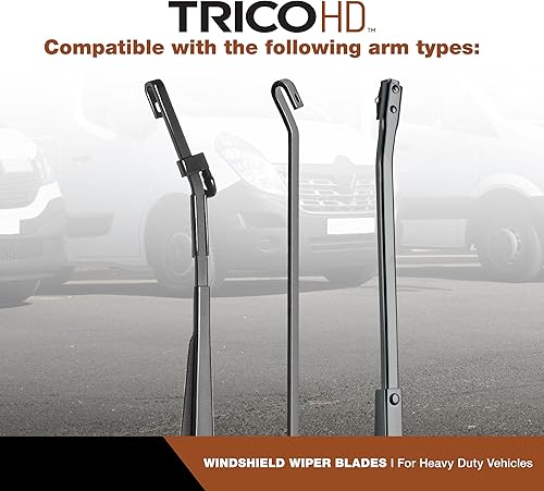 Miniatura 6 de TRICO HD - Paquete de 2 limpiaparabrisas de repuesto para vehículos recreativos resistentes y automotrices con kit de adaptador (68-2626-146)