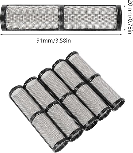 Miniatura 5 de Filtro pulverizador de pintura sin aire 246384 Filtro de colector de bomba 390 395 490 495 595 Pieza de repuesto 5 Pack 60 Pantalla de malla