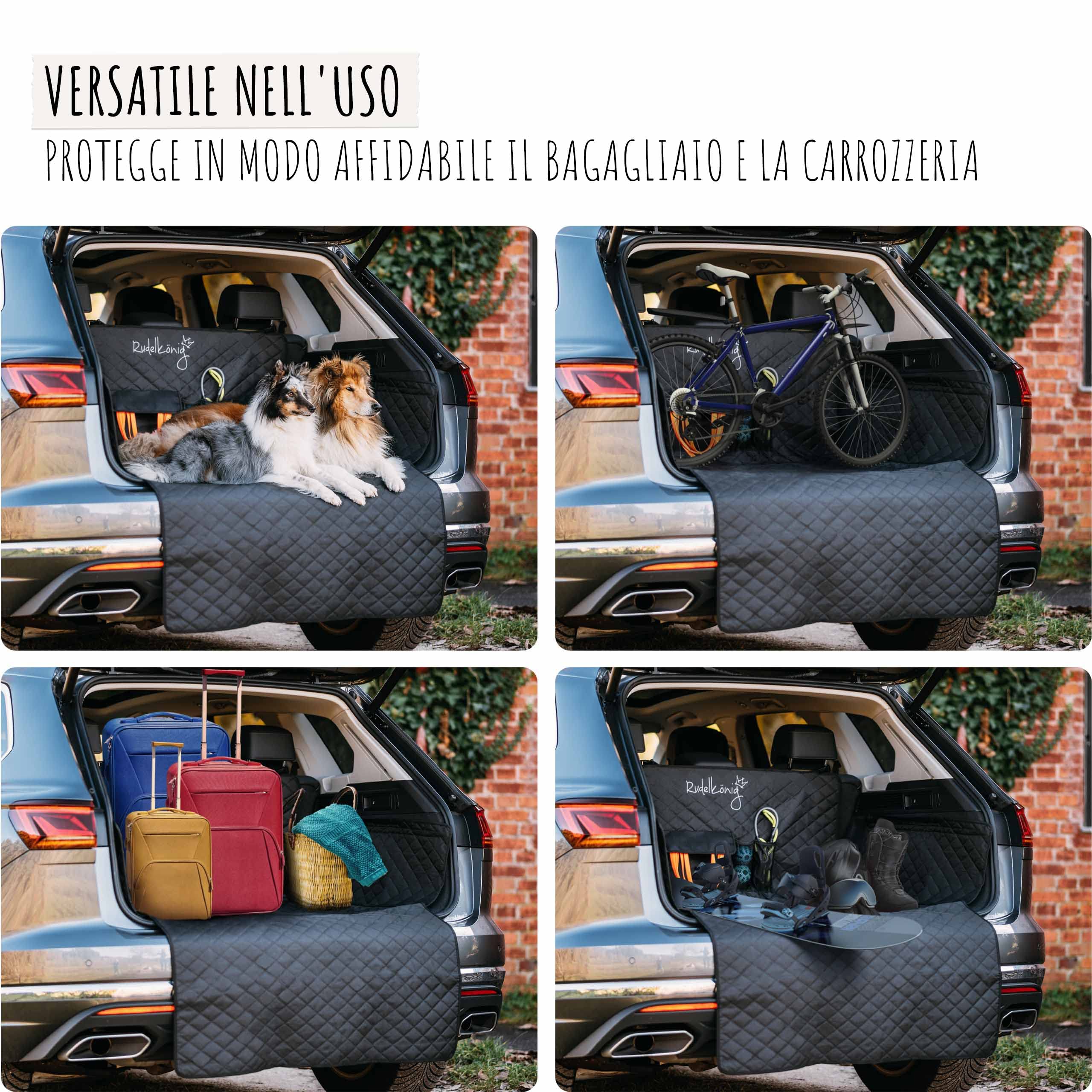 Rudelkönig Telo Auto per Cani Copertura Bagagliaio Auto Idrorepellente Rivestimento Bagagliaio per Cani Antiscivolo