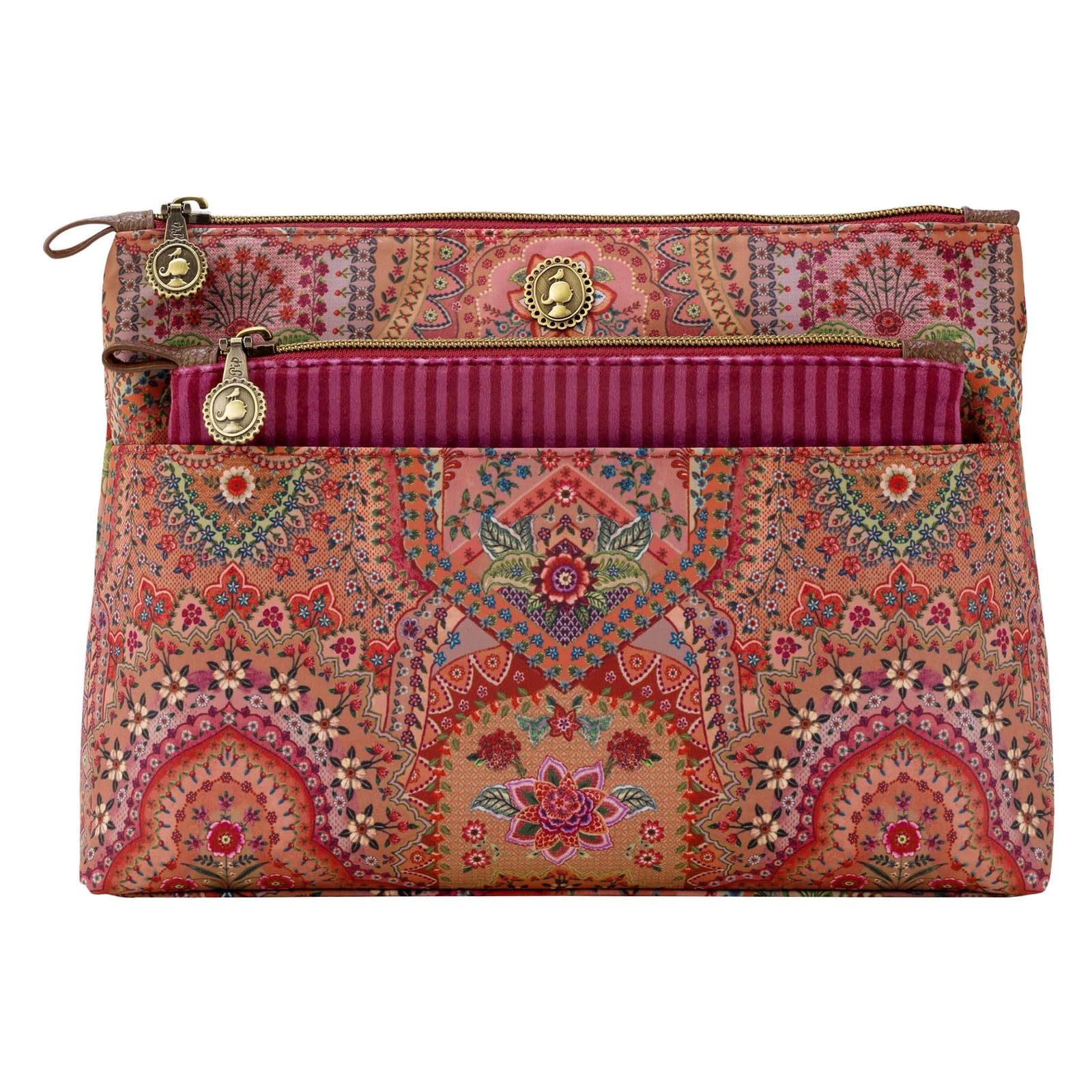 Pip Studio borsa da toilette Caryn Cosmetic Bags Combi Jabali Red rosso