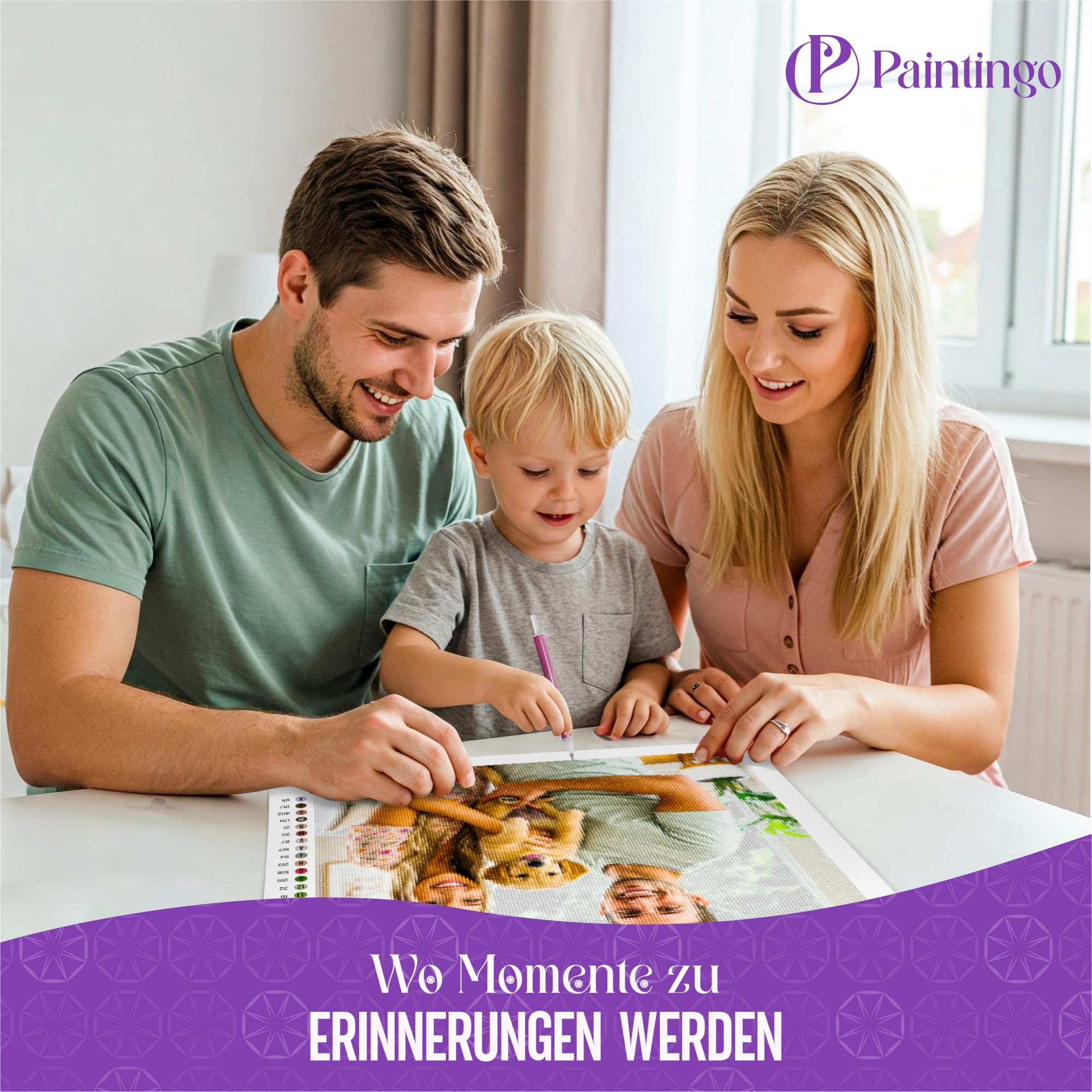Diamond Painting eigenes Foto 60x80 cm - personalisierte Diamant Painting Bilder Erwachsene - Geburtstagsgeschenk & Hochzeitsgeschenk - Diamond Painting Erwachsene
