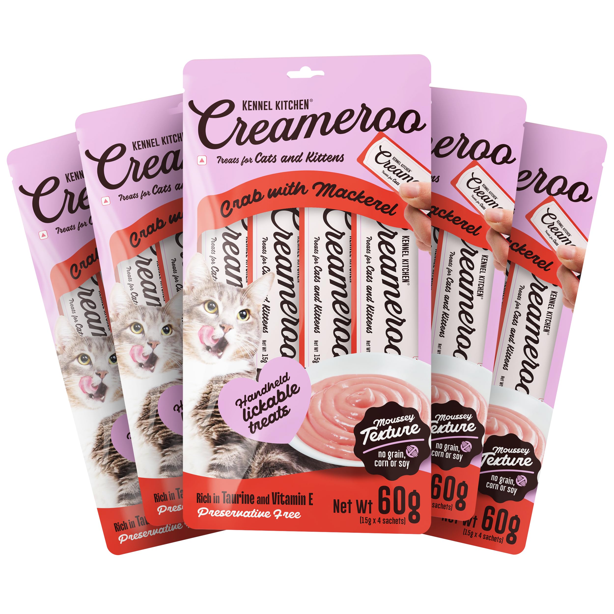 Kennel Kitchen Creameroo Cat Treats, 300g, 20 Pieces | Crab with Mackerel Flavour | Smooth Creamy Treats for Cats and Kittens | Handheld Lick-able Wet Cat Food Treats | Preservative Free (B0D1TXNZBH) Amazon Price History, Amazon Price Tracker