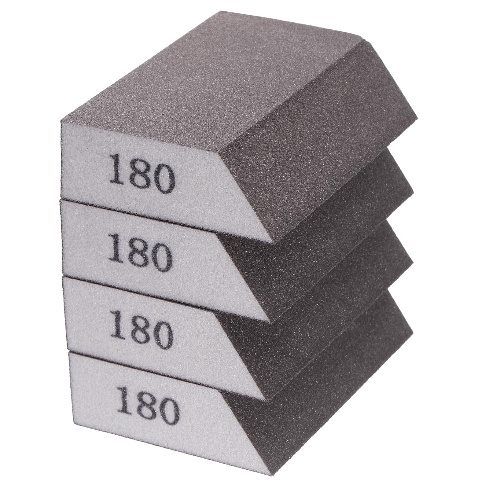 HARFINGTON 4pcs Sanding Sponge Blocks 600-800 Grit Sanding Sponge with Angled Edge 4"x2.8"x1", Washable and Reusable Foam Sanding Block for Polishing