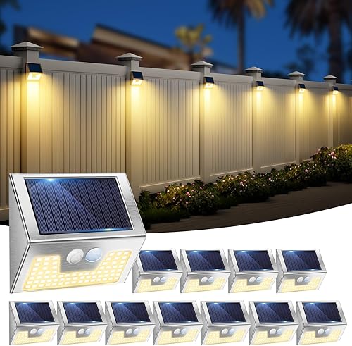 Miniatura 24 de Luces solares grandes para exteriores, 318 LED superbrillantes para cobertizo con 3 modos de iluminación, luz de barra solar impermeable IP65, ideal