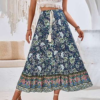 スカート Y/PROJECT Printed maxi skirt skirts Y/Project Multi Cut Out Denim Maxi Skirt | REVERSIBLE