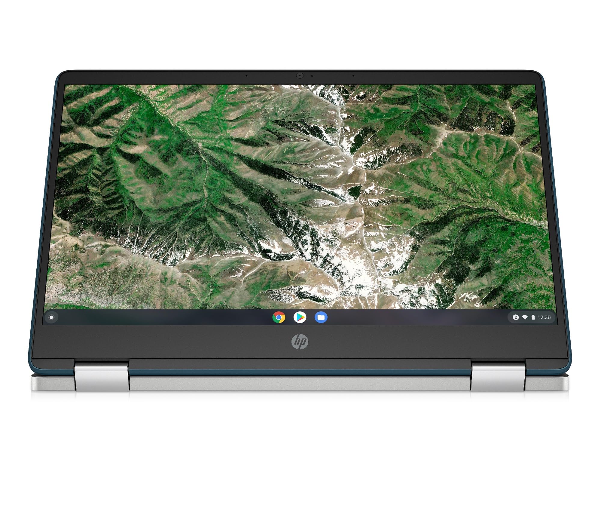 HP Chromebook x360 14a-ca0001sl, Intel Celeron N4120, 4GB RAM LPDDR4, eMMC da 64GB, Display Touch da 14" FHD, IPS, Antiriflesso, Scheda grafica Intel UHD 600, Wi-Fi, ChromeOS, Webcam HD, Forest Teal