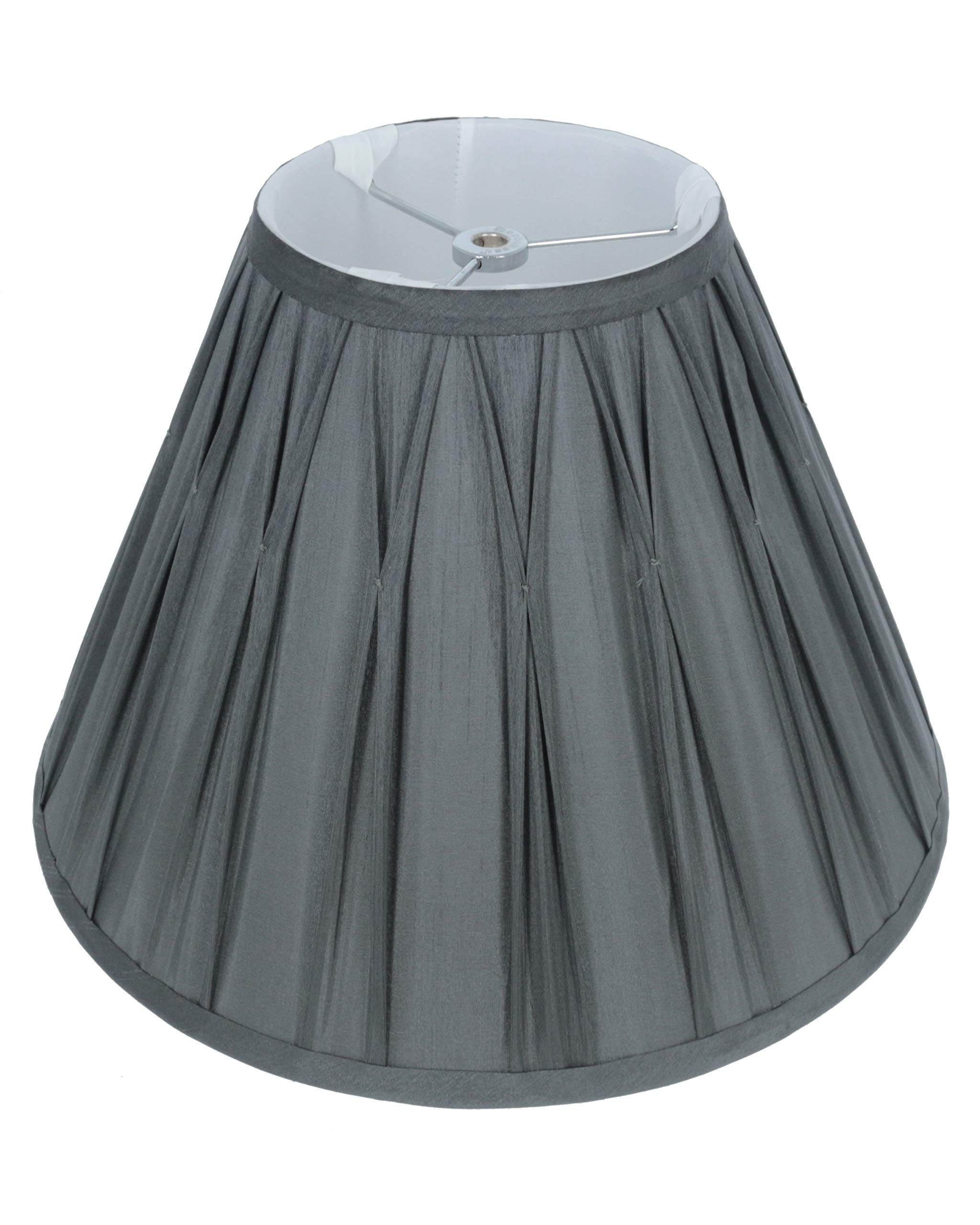 Urbanest Designer Pinch Pleat Faux Silk Softback Empire Lamp Shade