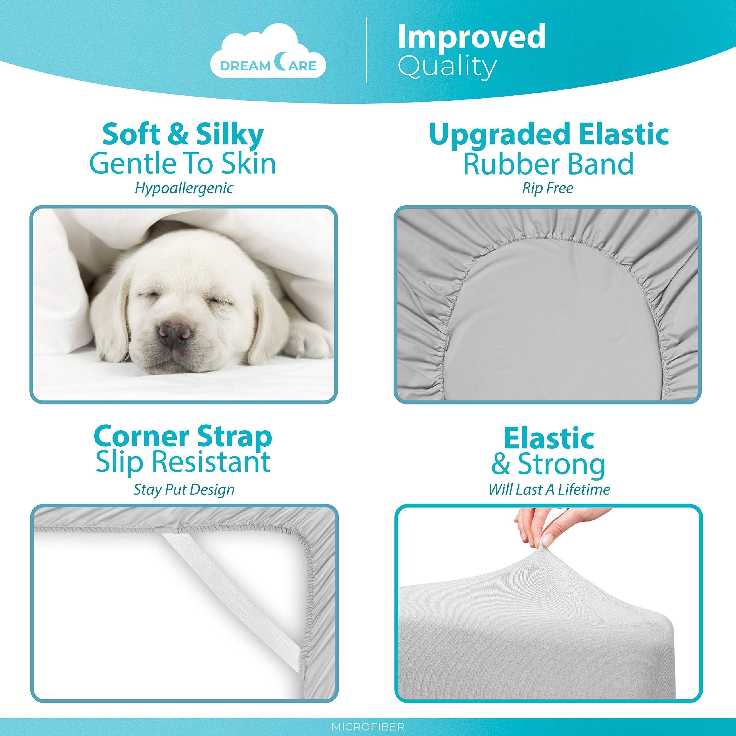 Amazon.com: DREAMCARE King Fitted Sheet Only - Extra Deep Pocket