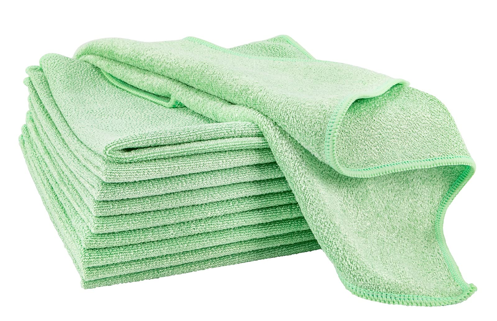 Aqua Clean Sensation Light Microfibre Cloth 10 Pieces (Green)