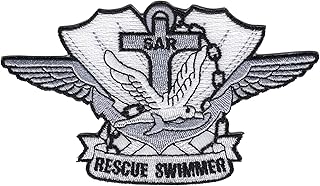 SAR Search and Rescue Swimmer Silver Badge Patch
