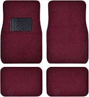 Vista 10 de Alfombrillas de piso de alfombra para trabajo pesado beige delanteras y traseras, forros universales para automóvil, SUV, camioneta y camión