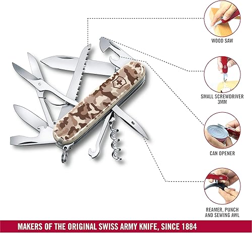 Miniatura 4 de Victorinox Huntsman Camouflage Desert - Cuchillo de bolsillo (15 funciones)