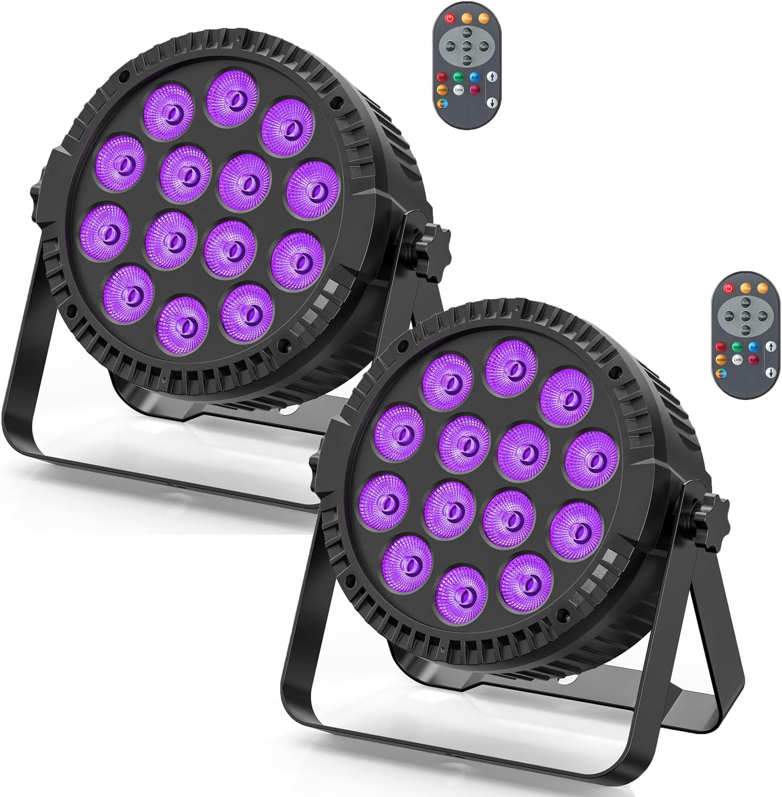 U`King 2 PCS 72W Lumiere Par LED, RGB 36 LED Projecteur Jeu de Lumiere ...