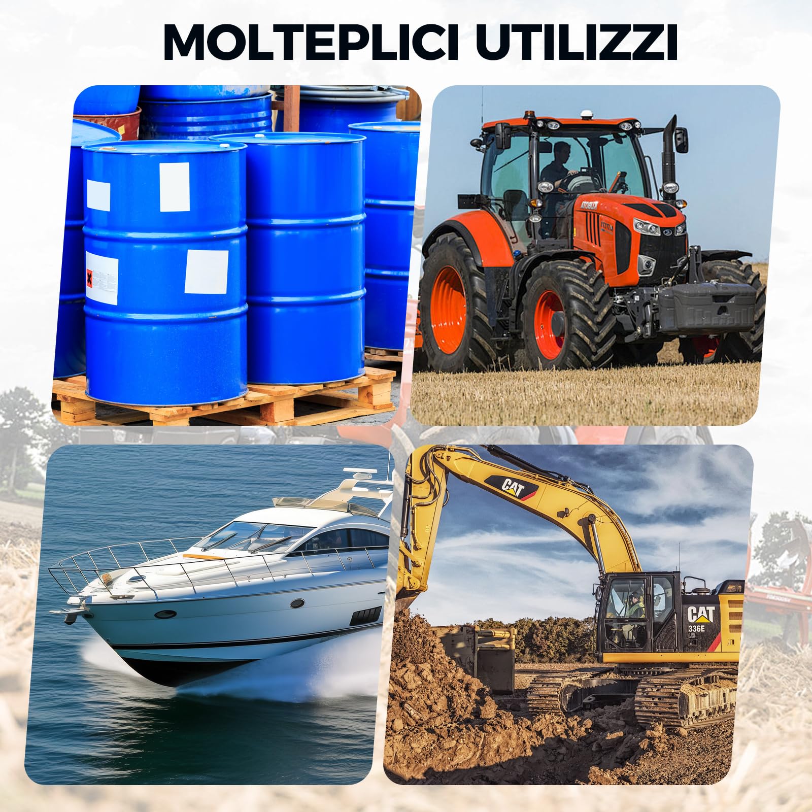 Bostar Pompa Travaso Gasolio 21V (Compatibile Makita), 45L/min Pompa Elettrica Autoadescante (5m) & Prevalenza 10m, Kit con Pistola Automatica & 5 Palette di Ricambio, per Trattore (Agricolo) & Stufe