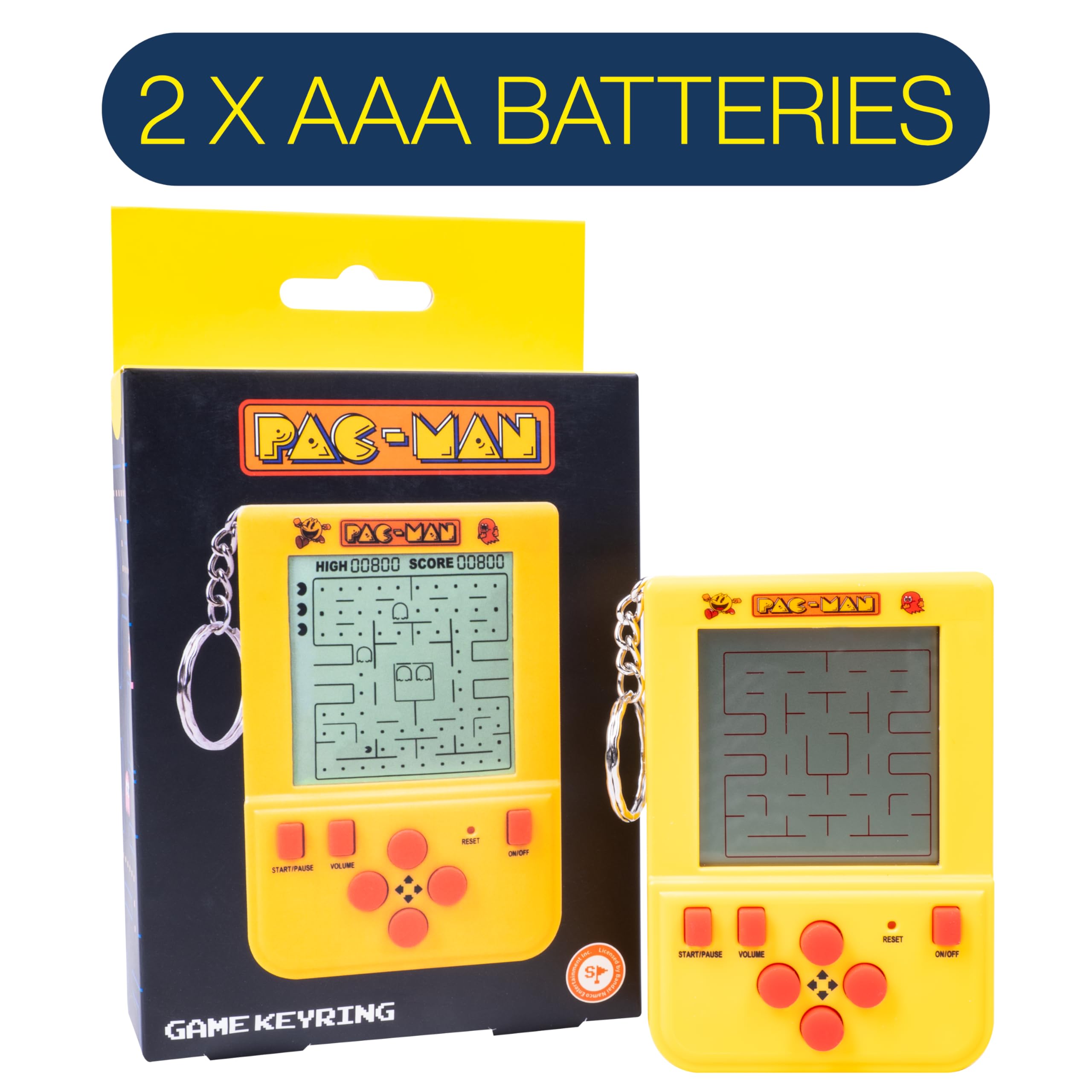 Amazon | PAC-MAN キーチェーン アーケードゲーム - ミニLCDスクリーン