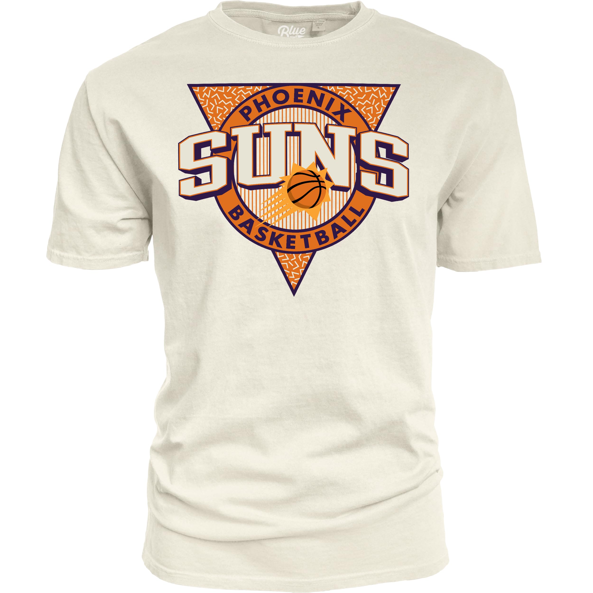 Blue 84 NBA Officially Licensed T-Shirt Ringspun Triblock Ivory