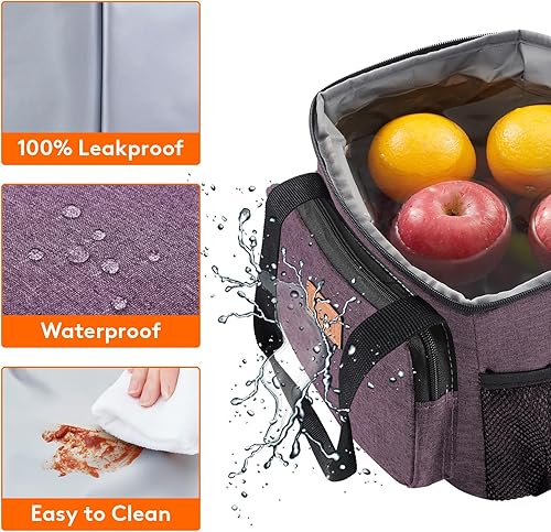 Miniatura 11 de Lifewit Bolsa de Almuerzo Mediana Aislada Caja de Almuerzo Hielera Suave Bolsa Refrigerante para Adultos Hombres Mujeres, Gris 12 Latas (9L)