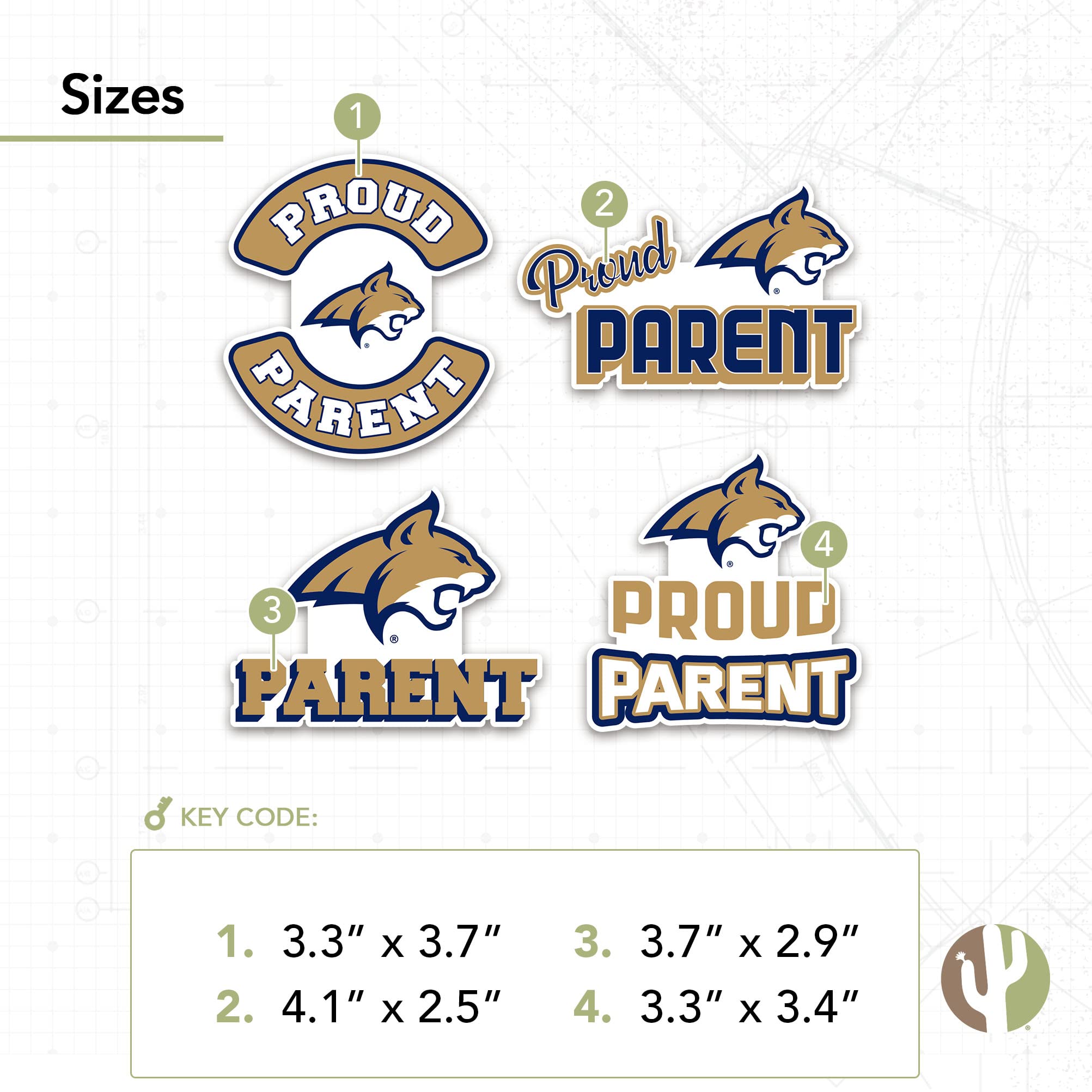 Montana State University Sticker Sheet - Officially Licensed Vinyl Decals For Laptop, Water Bottle, Car