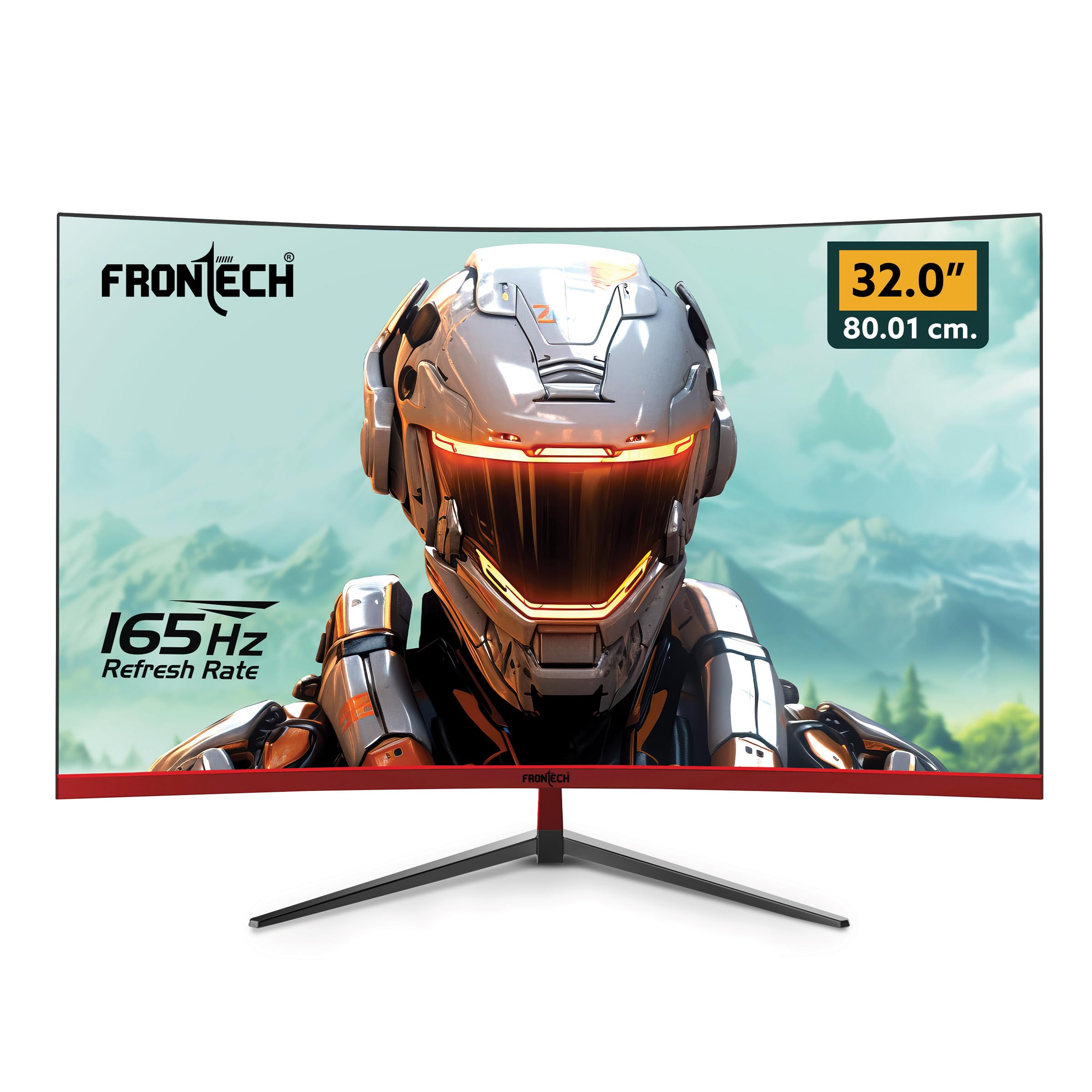 FRONTECH Gaming 32 Inch Curved LED Monitor| Refresh Rate 165Hz, VA Panel, 1800R Curve | Full HD 1080p, Bezel Less Design | HDMI & VGA Ports (MON-0076) (B0D9QD4R46) Amazon Price History, Amazon Price Tracker