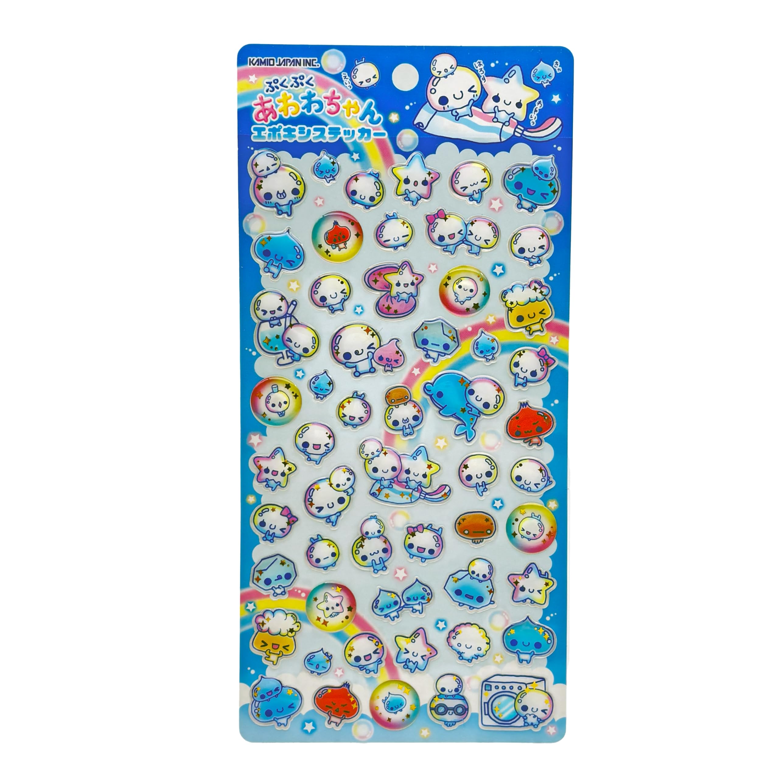 カミオジャパン エポキシステッカー あわわちゃん シール 230923