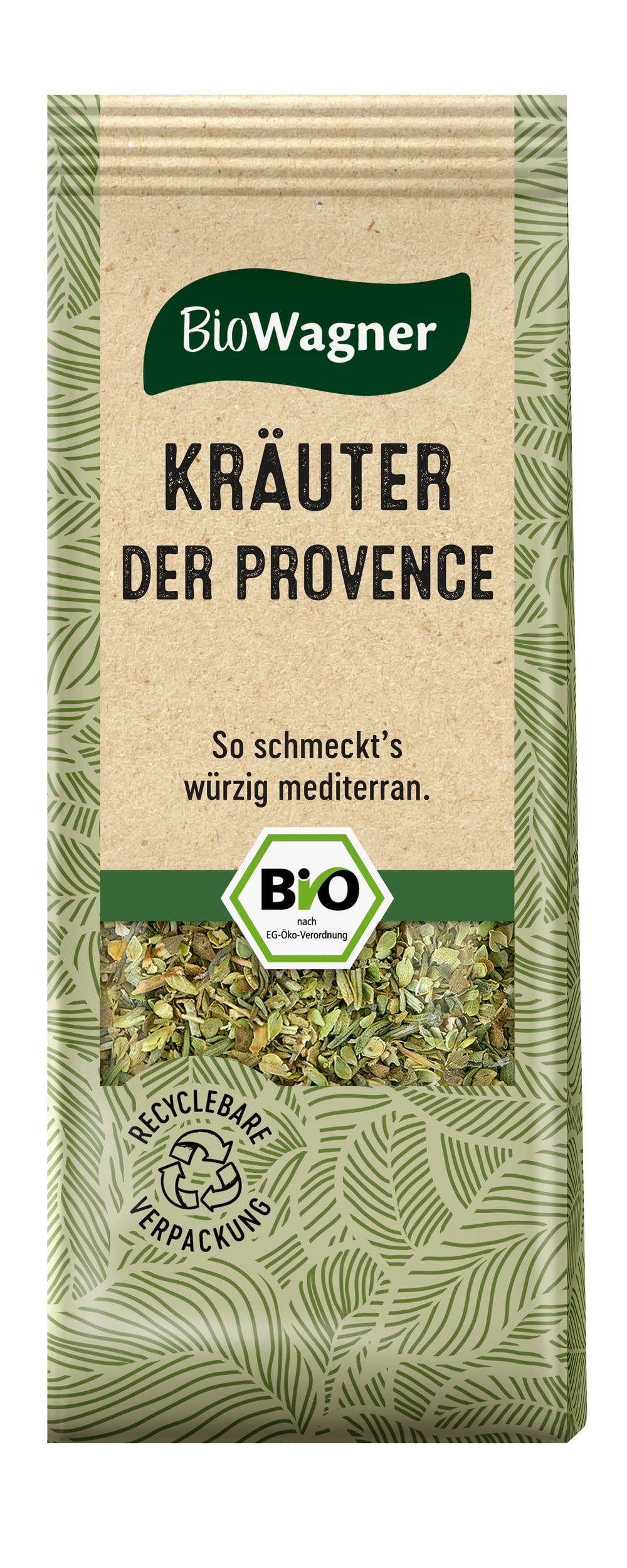 BioWagner - Bio Kräuter der Provence | verfeinert französische Gerichte | naturbelassene Bio-Zutaten | recyclebare Verpackung | 20 g