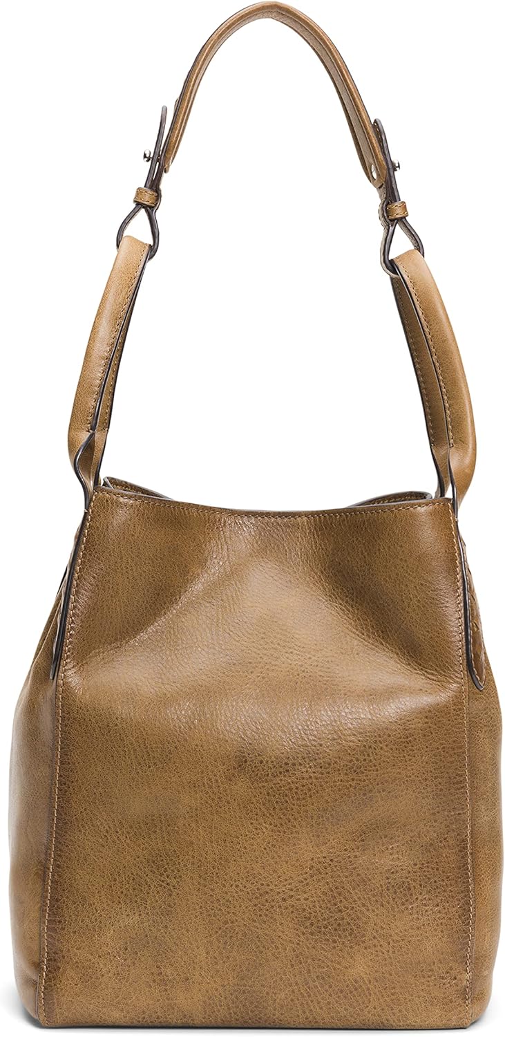 Frye Reed Zip Leather Hobo One Size Khaki