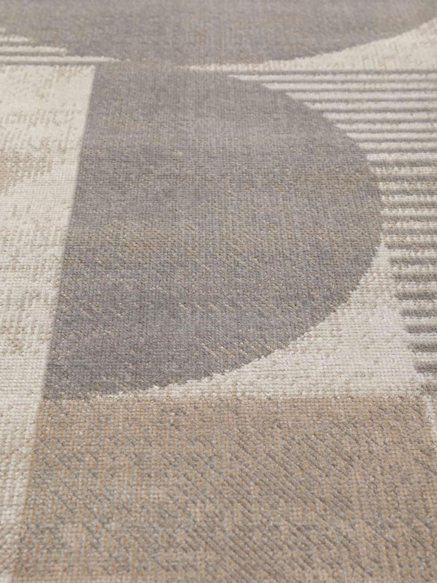RugVista Deco, Teppich, Moderne Teppiche, 200 x 300 cm, Rechteckig, Mittlerer Stapel, Wohnzimmer, Esszimmer, Schlafzimmer, Nur chemische Reinigung, Oeko_tex_100, Beige/Grau