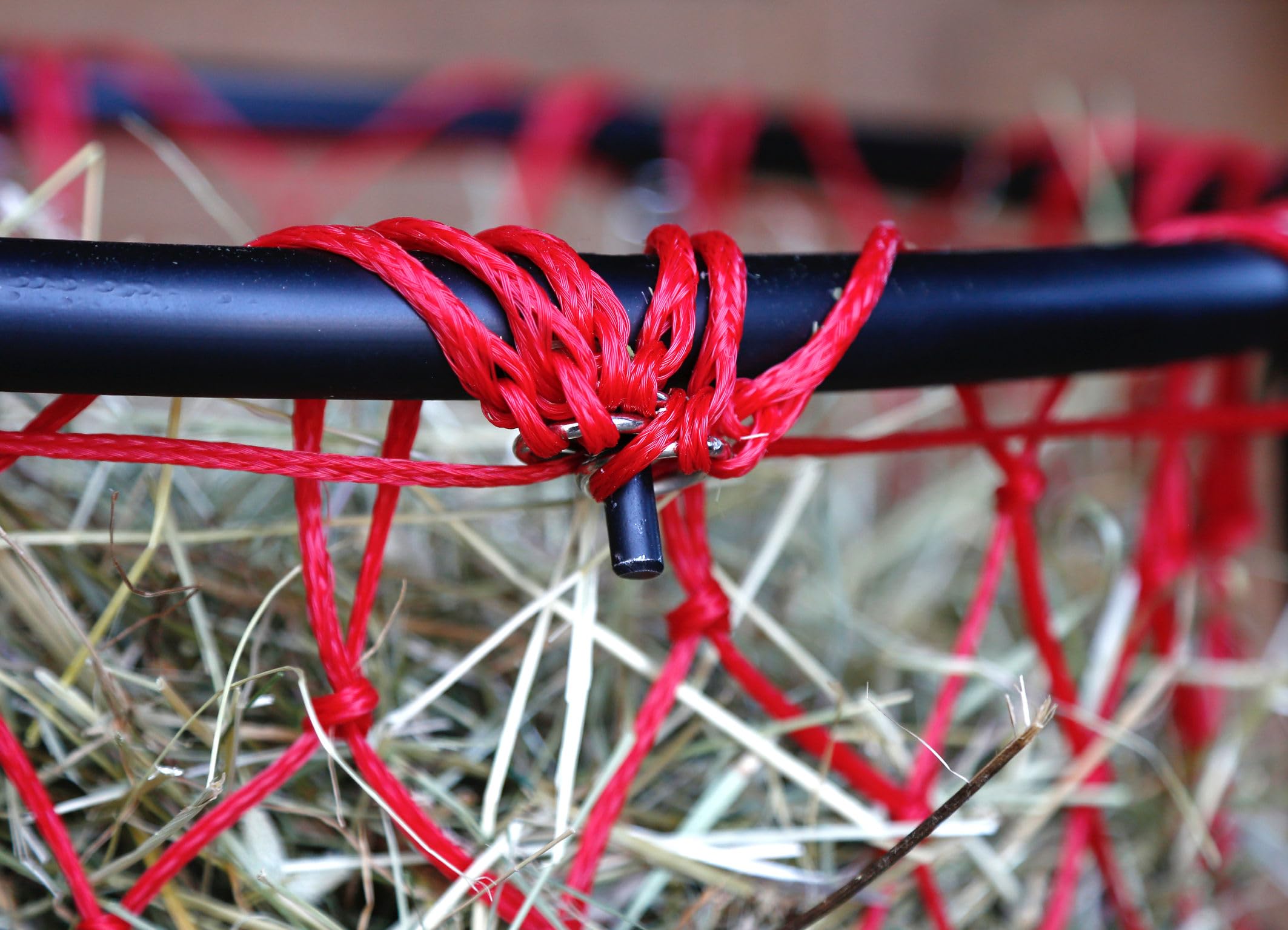 Kerbl Soporte para Red de heno, 90cm, 51cm, Metal, Negro, para propietarios de Caballos, Aficionados a la Agricultura