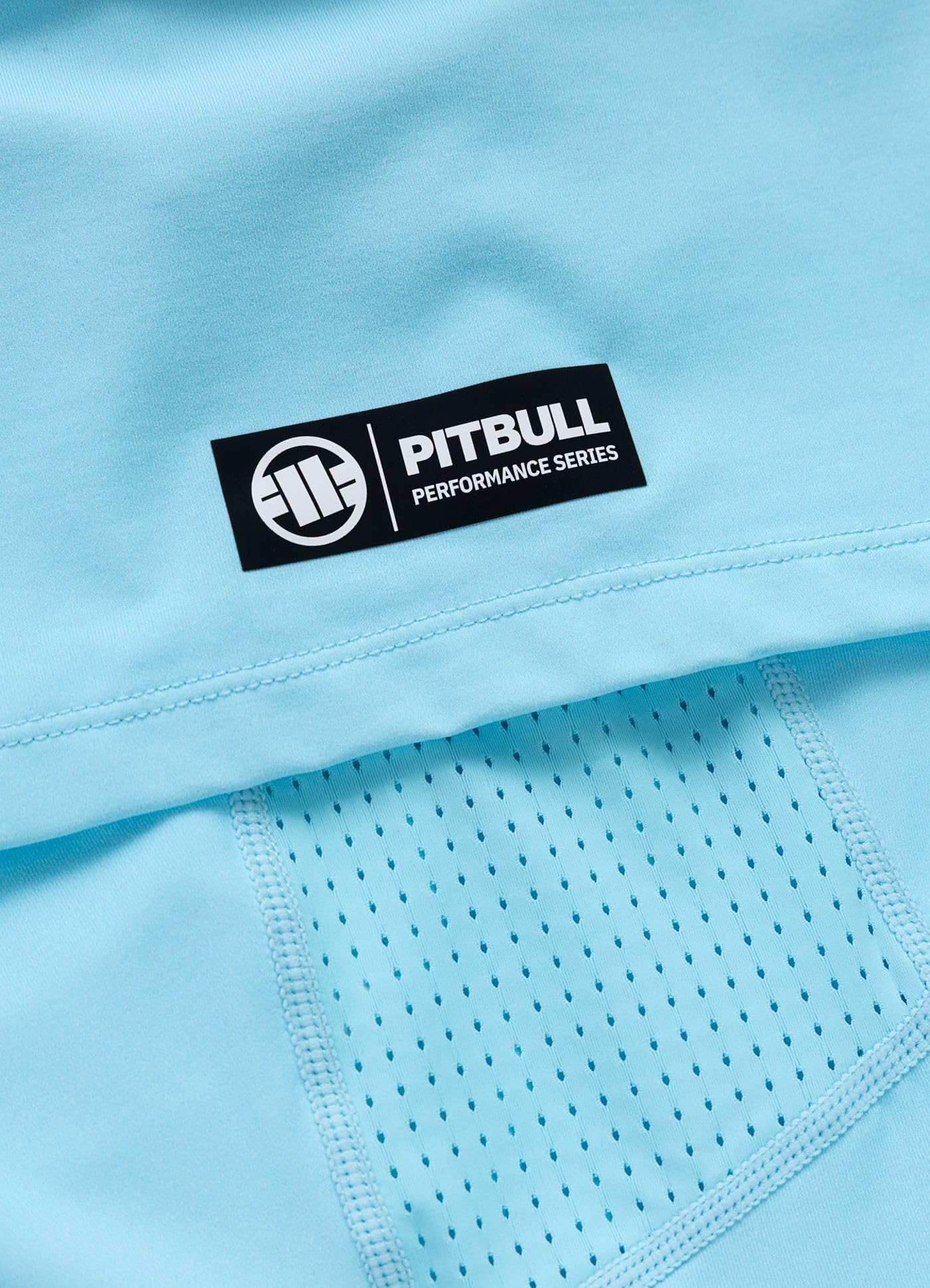 PITBULL- T-Shirt Herren MESH Logo Palms, Trainingsshirt, Funktionsshirt