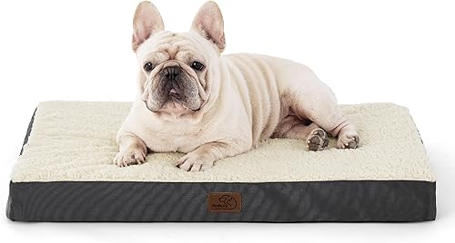 Miniatura 63 de Bedsure - Cama grande para perros para jaula - Camas planas y cómodas para mascotas con funda extraíble y lavable, alfombrilla ortopédica de espuma