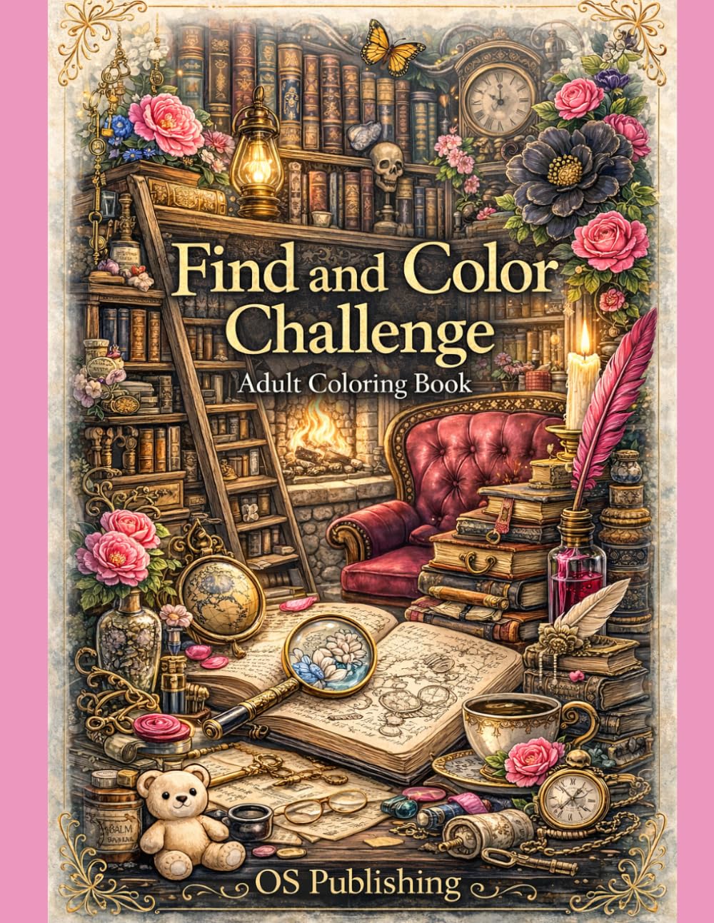 Find and Color Challenge: Search, Spot and Color Hidden Objects – Relaxing Adult Coloring Book