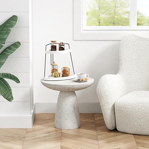 Miniatura 5 de Forbena Organizador esquinero de baño, soporte de esquina de fregadero de 2 niveles para encimera de cocina, estación organizadora de barra de café