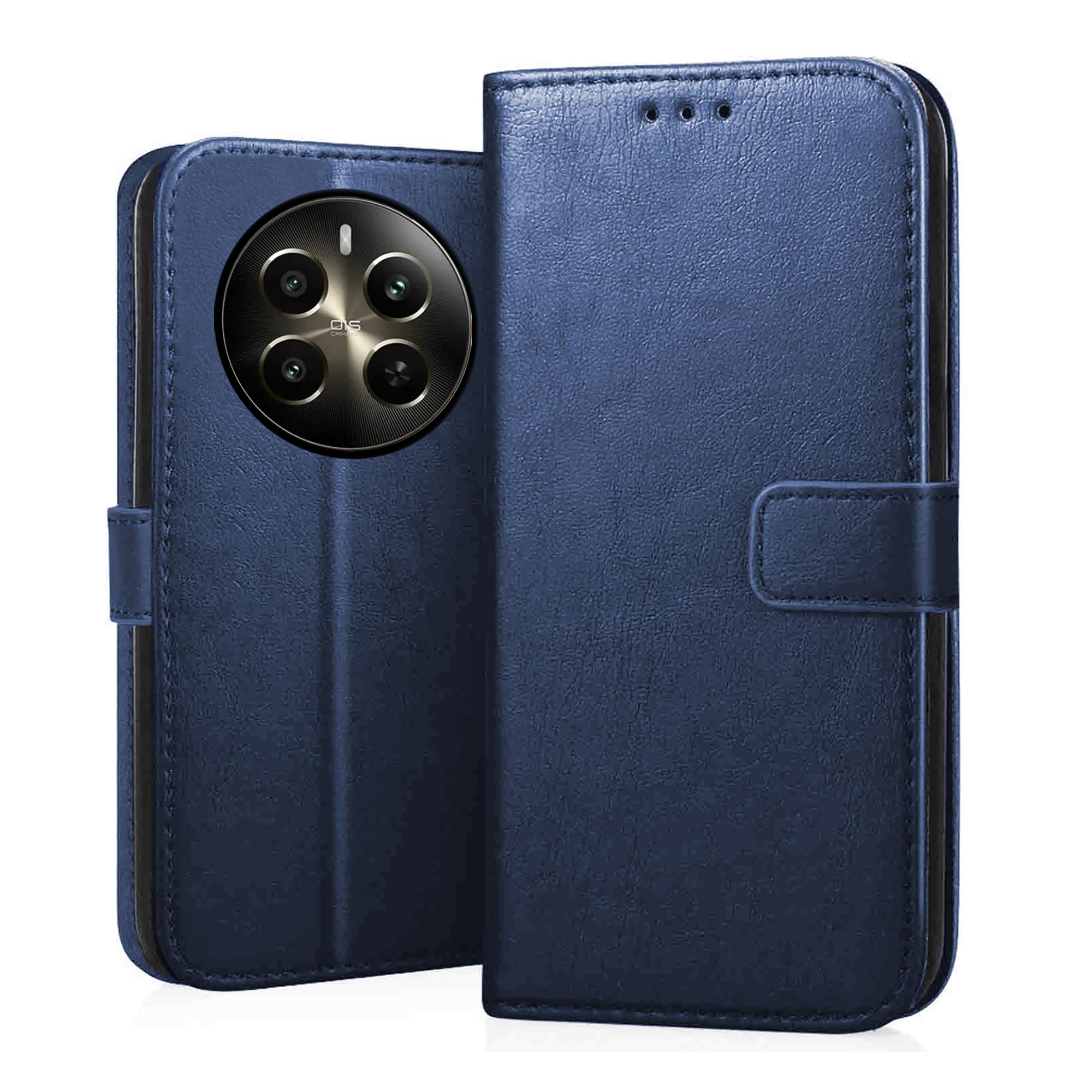 CEDO Realme 12+ Plus/Realme P1 / Narzo 70/70 Pro (5G) Flip Cover | Leather Finish | Inside Pockets & Inbuilt Stand | Shockproof Wallet Style Magnetic Closure Back Case Flipcover (Blue) (B0D2V2Q6TY) Amazon Price History, Amazon Price Tracker