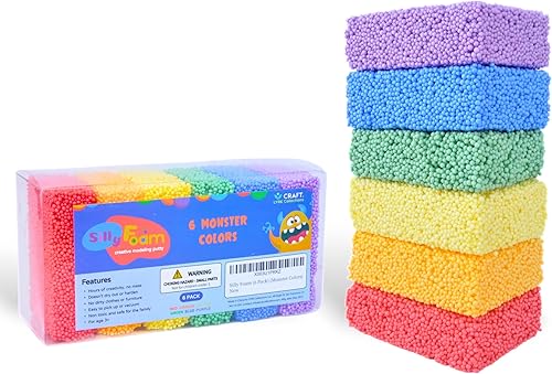 Espuma tonta (paquete de 6) (colores monstruos)