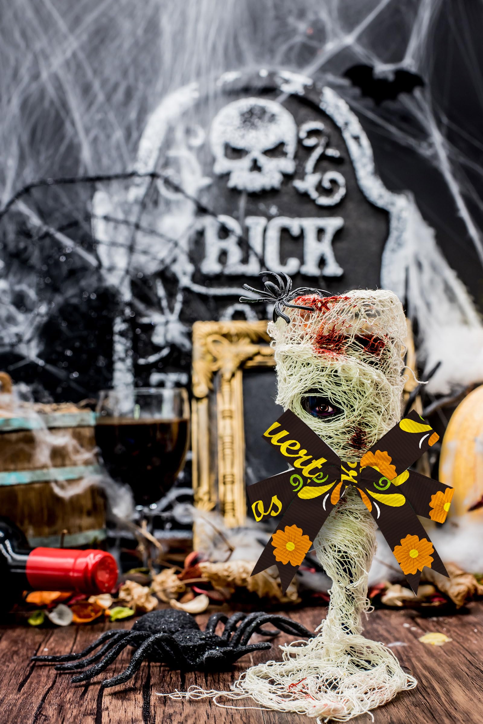 Snapklik.com : 6 Rolls 18 Yards Day Of The Dead Ribbons, 3/8