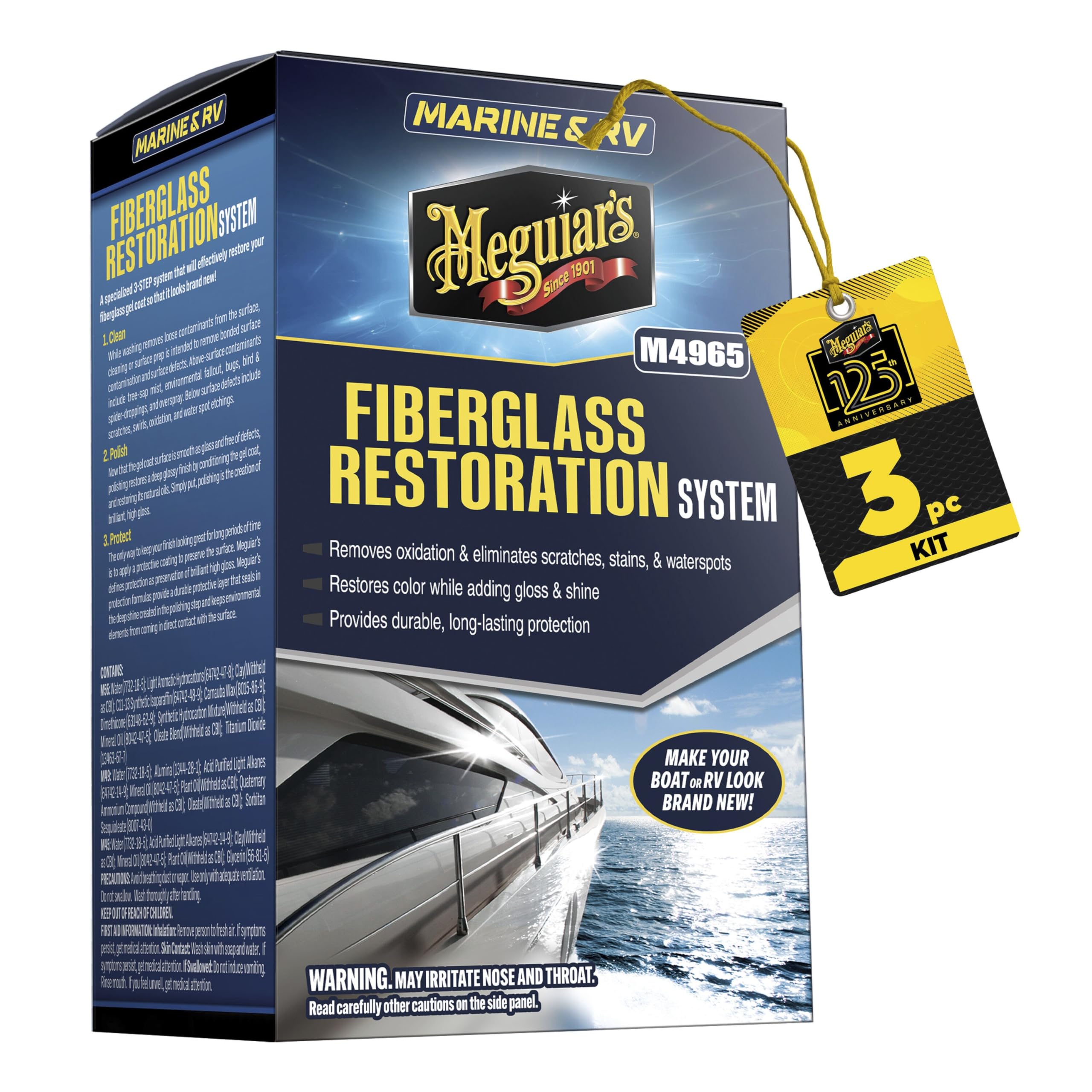 Meguiar's marine restoration system