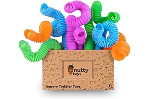 Nutty Toys 4pk Pop Tubes, Fidget Toys Sensory, Fine Motor Skills, Top...