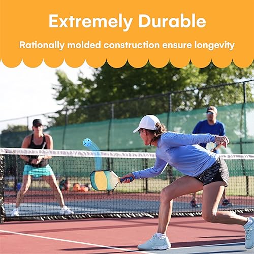 Miniatura 4 de Noa Store Pickleball Balls for Indoor and Outdoor Play 3-Pack (2.9 Inch) - Durable Plastic and Versatile with Enhanced Visibility - Consistent