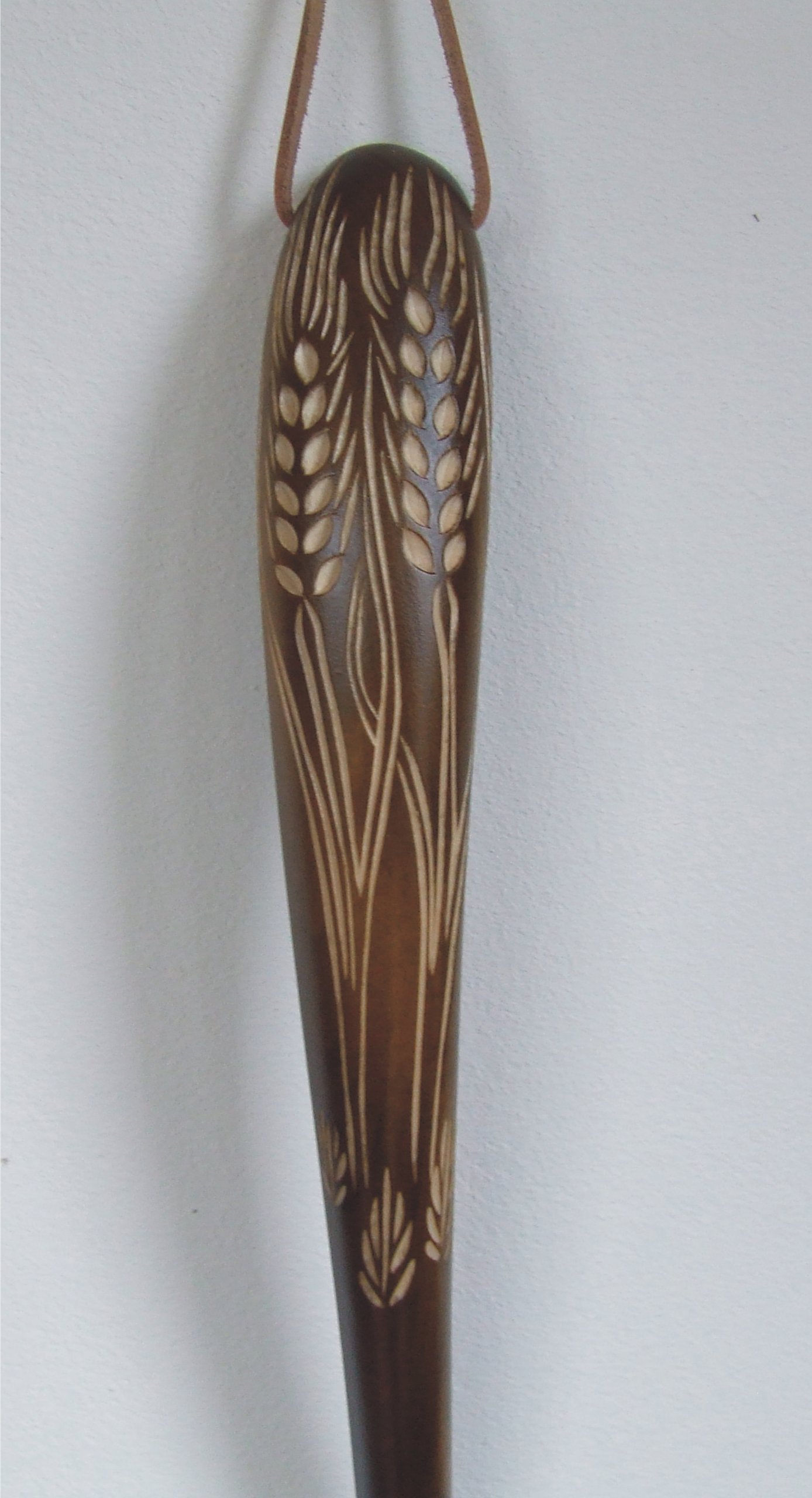 Calzador calzador 70 cm de largo madera maciza barnizada color nogal ähren – Ornament