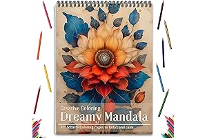 Mandala and Nature Coloring Books for Adults Relaxation