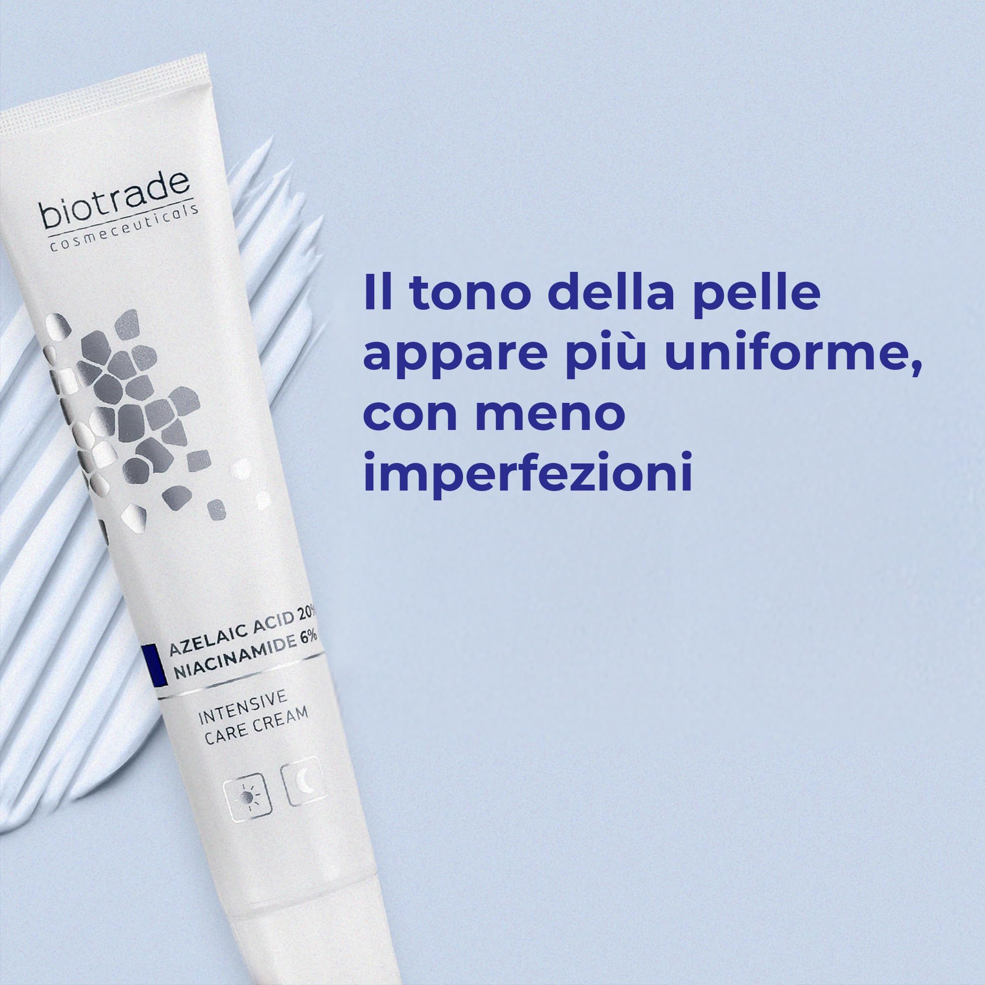 Crema viso concentrata acido azelaico 20%, niacinamide 6%, uniforme 30 ml | Per un colorito più uniforme e una pelle visibilmente più luminosa e levigata, con acido azelaico 20% e niacinamide 6%, 30 ml