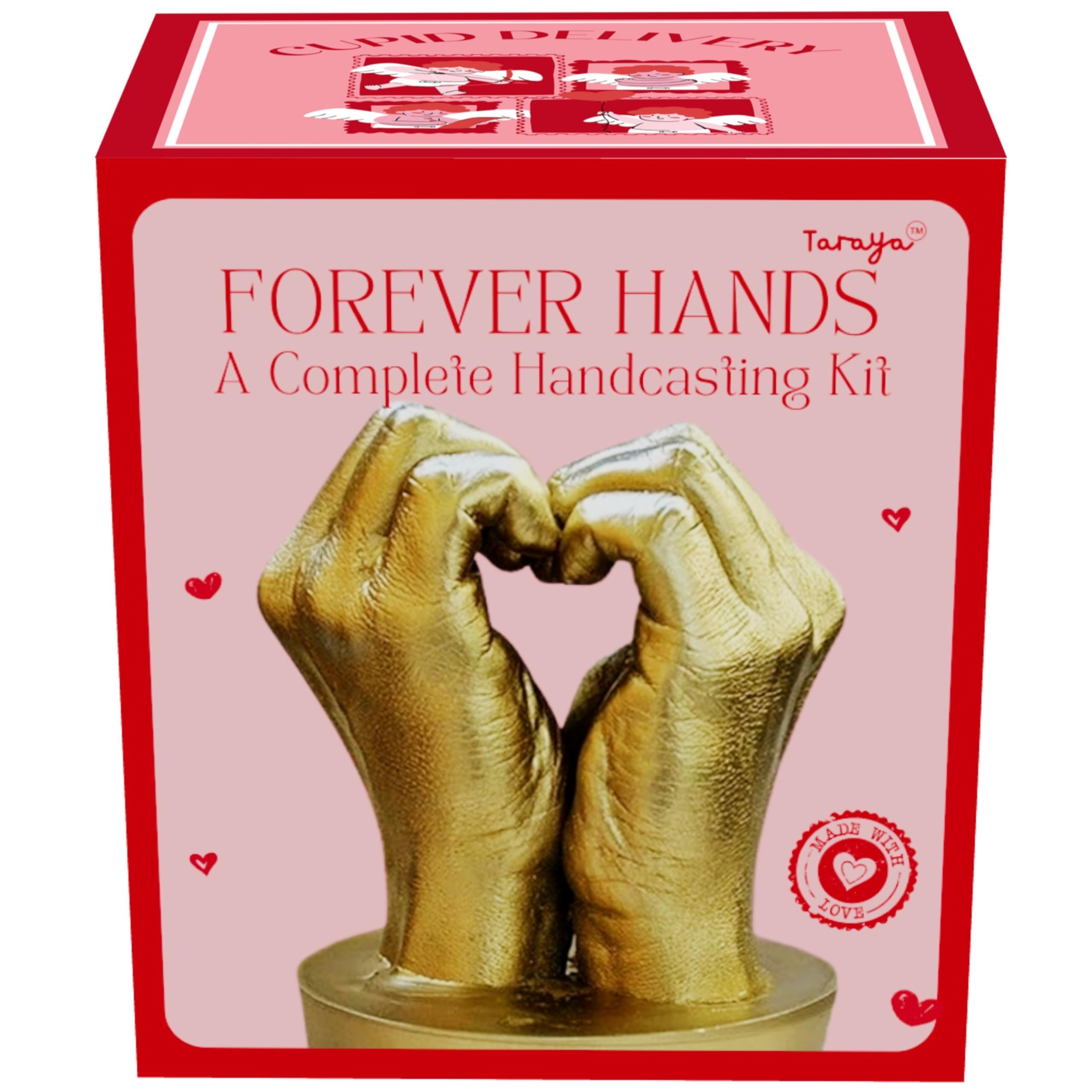 Premium Hand Casting Kit for Couples - Forever Hands by Taraya | Gifts for Couple & Wedding Gift for Couples | Hand Moulding Kit for Couple | Birthday Gift for Wife special unique | Anniversary Gift for Husband special | Couple Gift-image-33