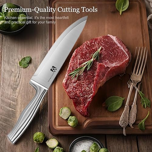 Miniatura 2 de Juego de cuchillos de 14 piezas con bloque, juego de cuchillos de primera calidad para cocina, juego de bloques de cuchillos de acero inoxidable con