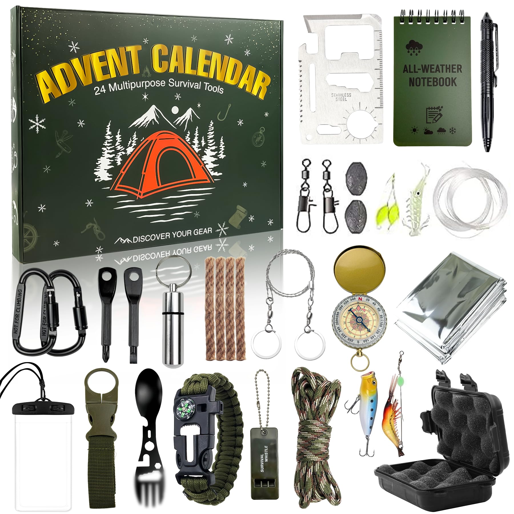 Calendrier De L'Avent Kit De Survie - Avent De Noël 2025 Avec Gadgets