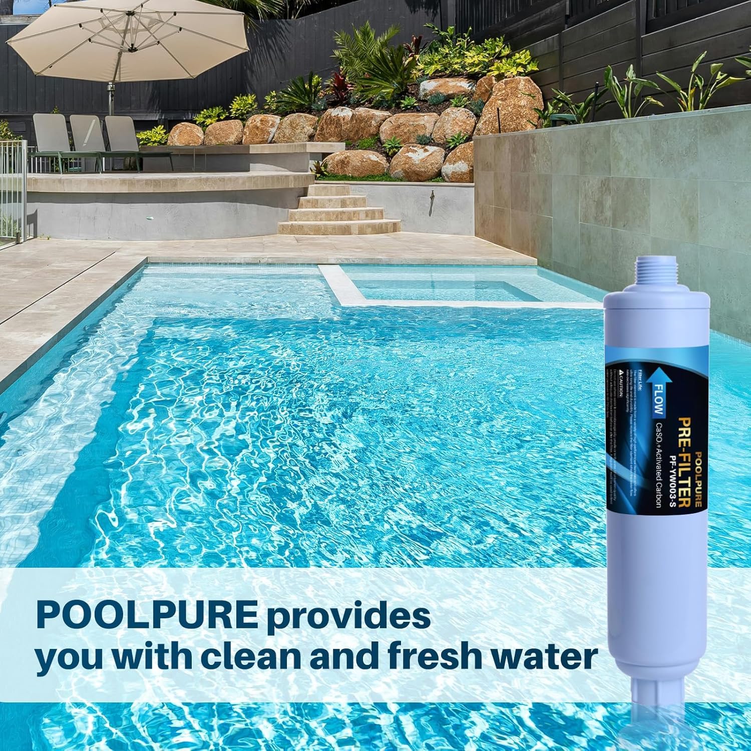 POOLPURE Tuyau d'arrosage pré-filtre pour piscine