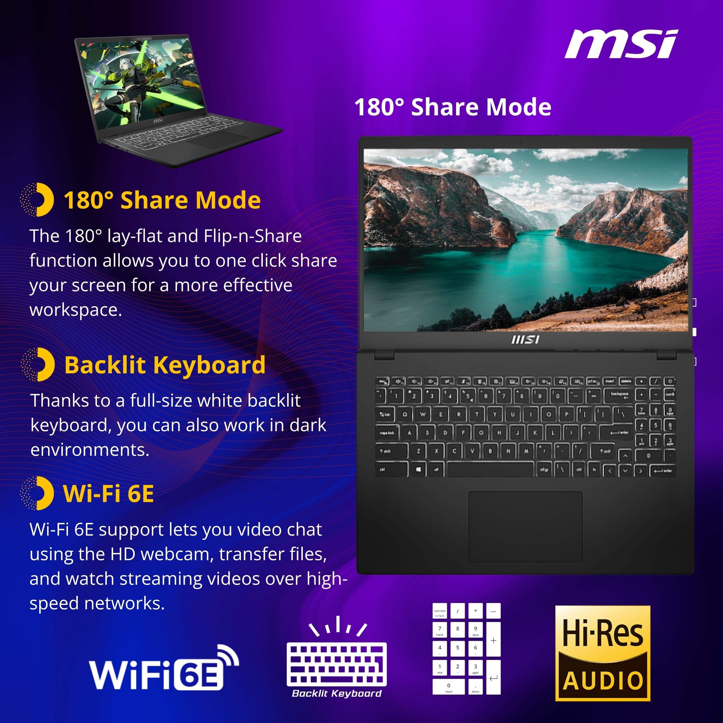 Amazon.com: msi Modern 15 H Business Touchscreen Laptop, 15.6